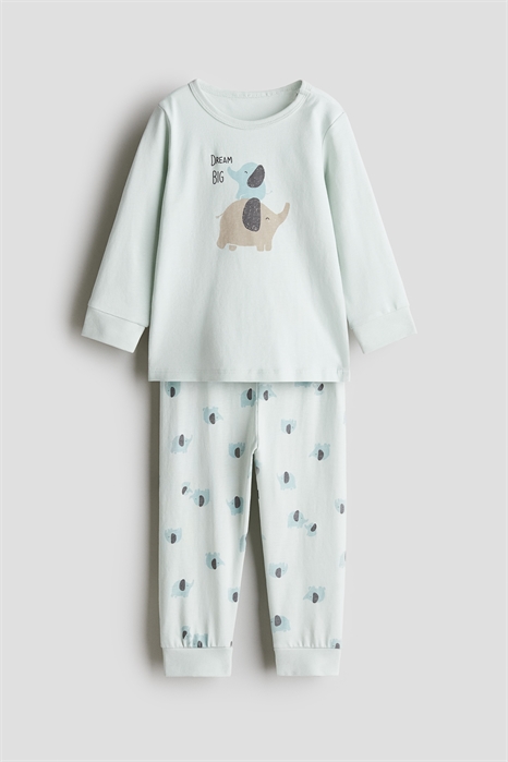 Пижама из хлопка с принтом 1143149022 - Фото 13932648