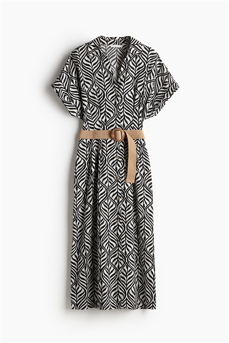 Платье-рубашка с поясом 1231754006 - Фото 13933447