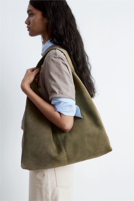 Большая замшевая сумка 1235628005 - Фото 13933499