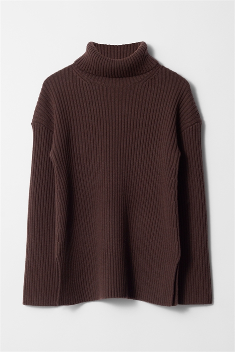 Джемпер с водолазкой из шерстяного трикотажа 1258706002 - Фото 13934218