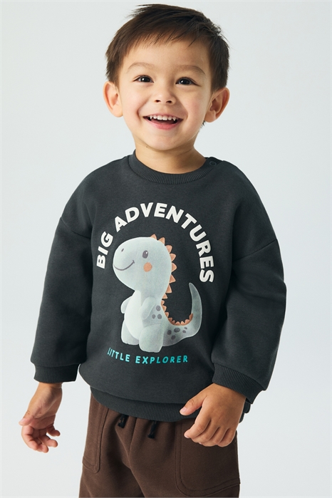 Толстовка с мотивом и матовой изнанкой 1296500010 - Фото 13935336