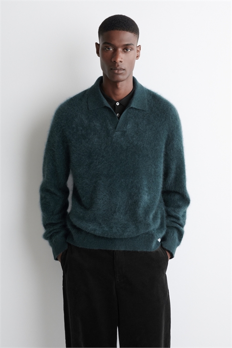 Джемпер-поло из матового кашемира 1302341002 - Фото 13936181