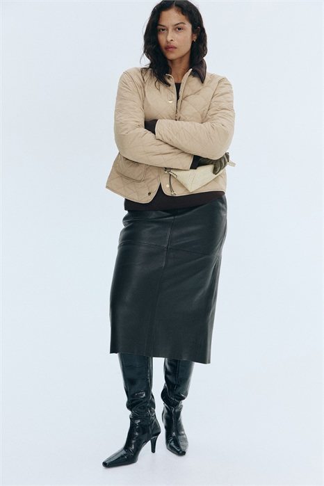 Стеганая куртка с вельветовым воротником 1282393003 - Фото 13937898