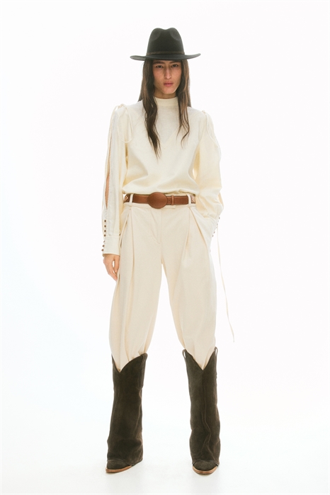 Блузка из льняной смеси 1294562001 - Фото 13937989