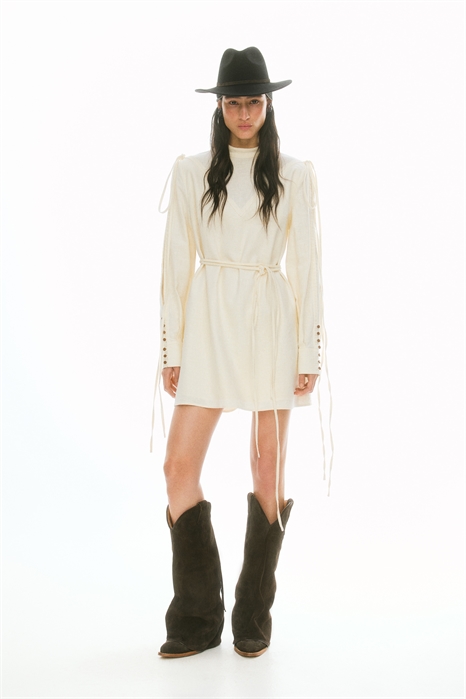 Платье из льняного бленда 1294564001 - Фото 13938003