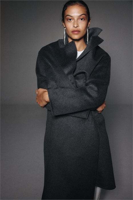 Пальто ручной работы из шерстяной смеси 1301160002 - Фото 13938218