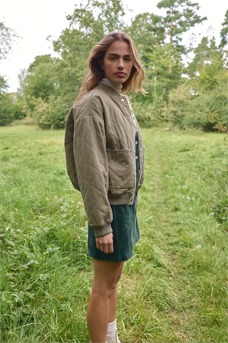 Стеганая куртка-бомбер 1303356001 - Фото 13938312