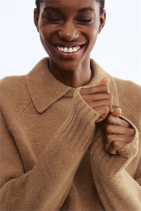 Джемпер с воротником 1300290006 - Фото 13939151