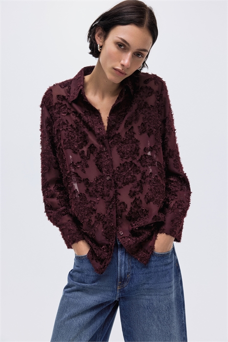 Рубашка с жаккардовым плетением 1290267004 - Фото 13941603