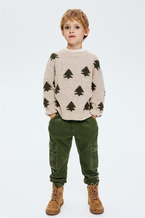 Вельветовые джоггеры-карго 1303719002 - Фото 13941648