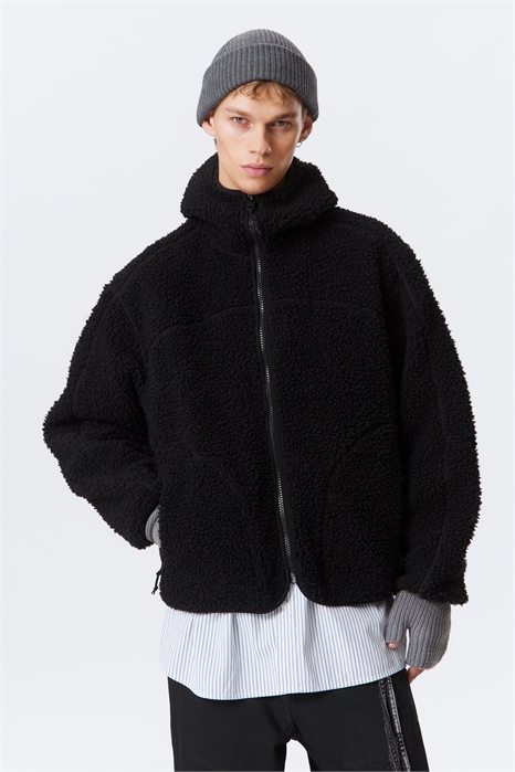 Ворсовая куртка с капюшоном 1303043001 - Фото 13941809