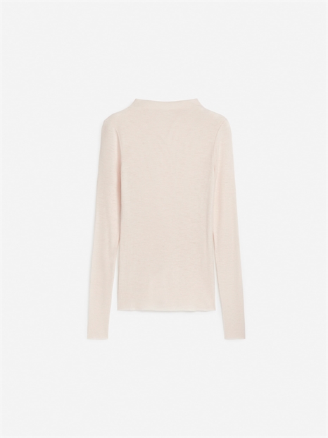 Топ из шерсти с ребристой вязкой 1260951001 - Фото 13942072