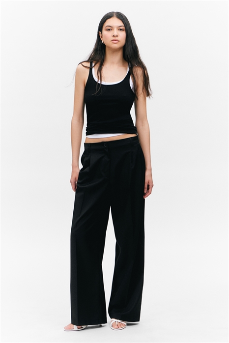 Брюки с широкими штанинами 1009470067 - Фото 13942506