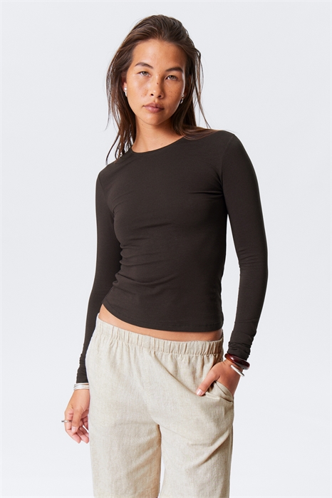 Тонкий облегающий длинный рукав 1141162038 - Фото 13942518