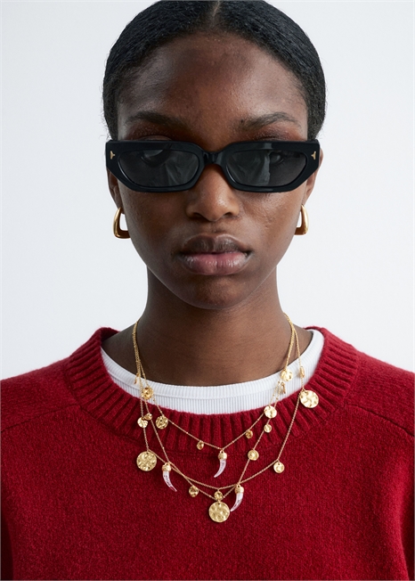 Многослойное ожерелье с украшениями 1290193001 - Фото 13943031