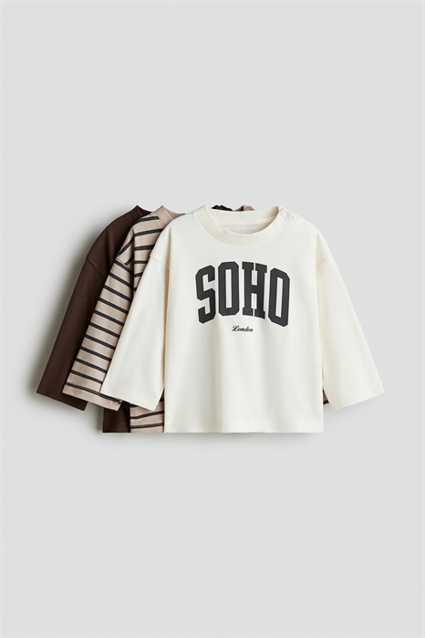 Хлопковые футболки в упаковке по 3 штуки 1306341005 - Фото 13943084