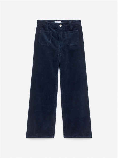 Расклешенные вельветовые брюки 1301675001 - Фото 13944007