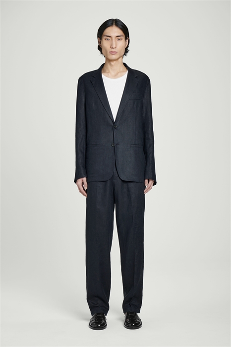 Расслабленные льняные брюки на завязках 1275811001 - Фото 13944037