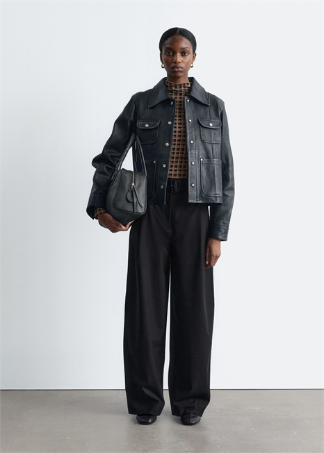 Приталенные брюки с бочкообразными ногами 1239923003 - Фото 13944550