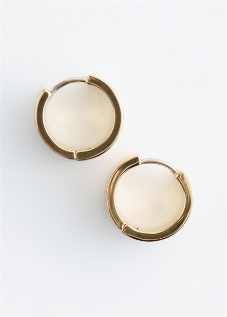 Серьги-обручи Chunky Angular Hoop Earrings 1325946001 - Фото 13945068