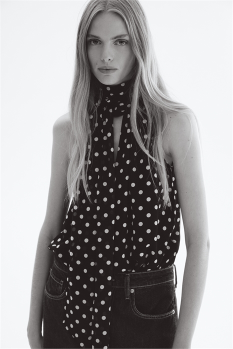 Топ с воротником-шарфом 1315389004 - Фото 13946139