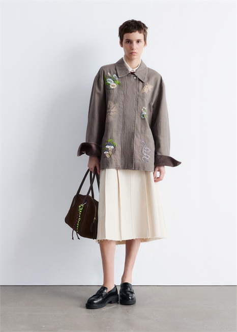 Рубашечный пиджак с вышивкой 1281833001 - Фото 13946209