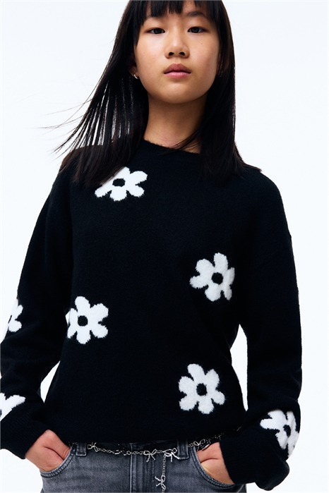 Джемпер с рисунком Loose Fit 1301546012 - Фото 13946284