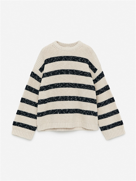 Вязаный джемпер из хлопка 1269630001 - Фото 13946441