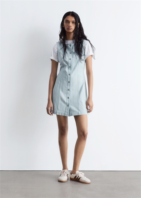 Джинсовое мини-платье A-Line 1281552001 - Фото 13946457