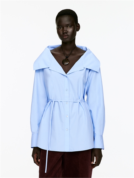 Блузка с широким воротником 1260808002 - Фото 13946804