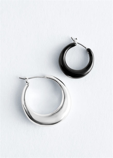 Комплект серег-обручей 1308752002 - Фото 13946927