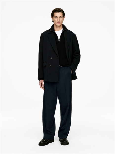 Шерстяные брюки Loose Fit 1303151002 - Фото 13947116