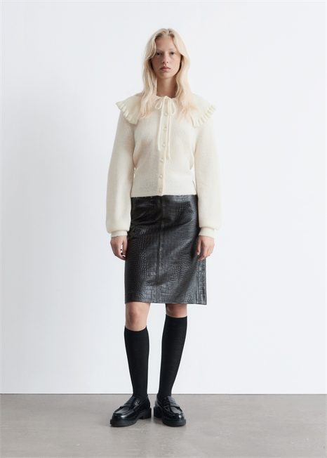 Кардиган из смеси альпаки и мериносовой шерсти 1289266004 - Фото 13947541