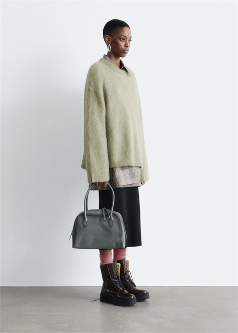 Джемпер из смеси мохера и шерсти 1233409017 - Фото 13948069