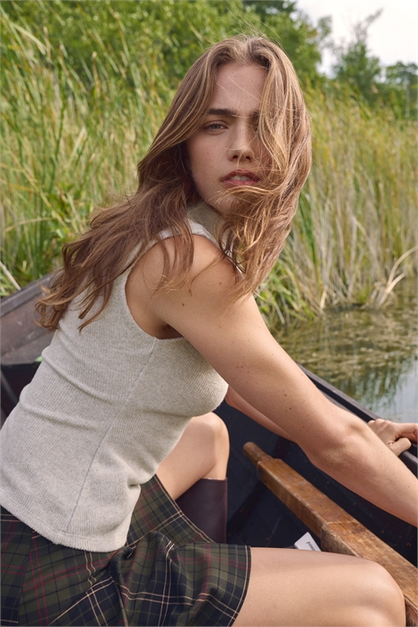 Топ трикотажный в рубчик 1305099003 - Фото 13948222