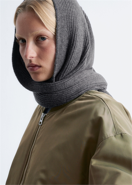 Шерстяной шарф с капюшоном 1238213005 - Фото 13948833