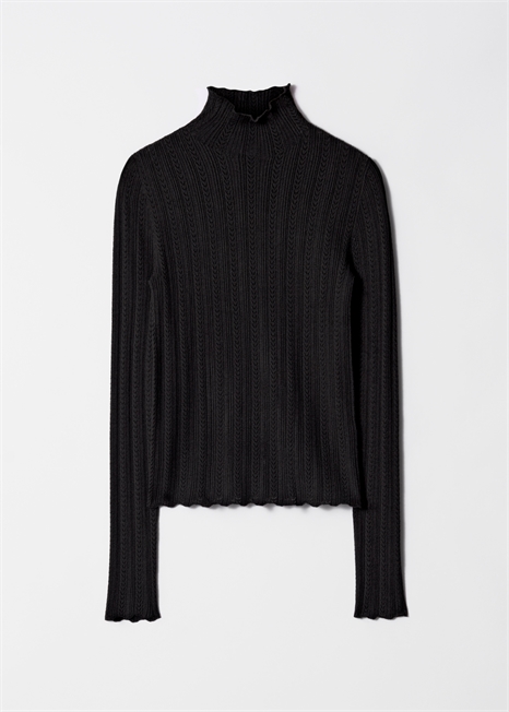 Топ с водолазкой из пуантелье 1258753001 - Фото 13949051