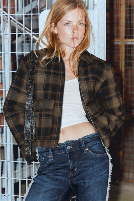 Обрезанный боксерский жакет на молнии 1292080002 - Фото 13949365