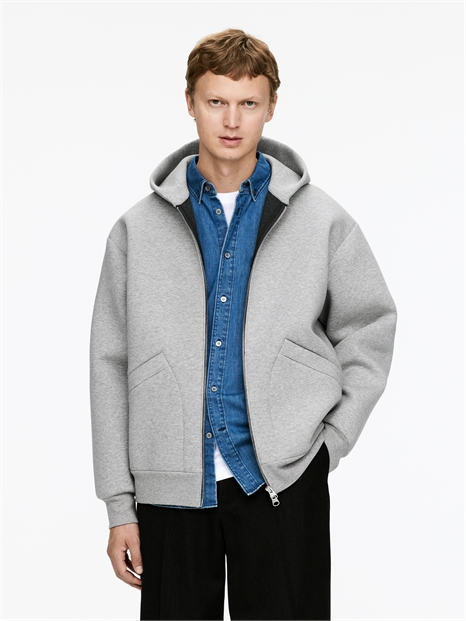 Толстовка на молнии из скубы 1302075003 - Фото 13949733