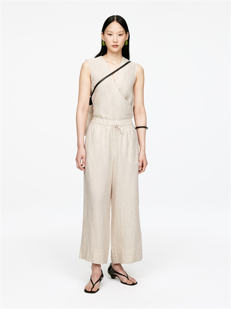 Льняные брюки кроп 1276332004 - Фото 13949827