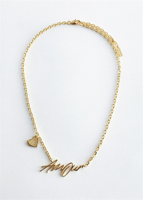 Короткое ожерелье с текстом-мотивом 1299003001 - Фото 13949890