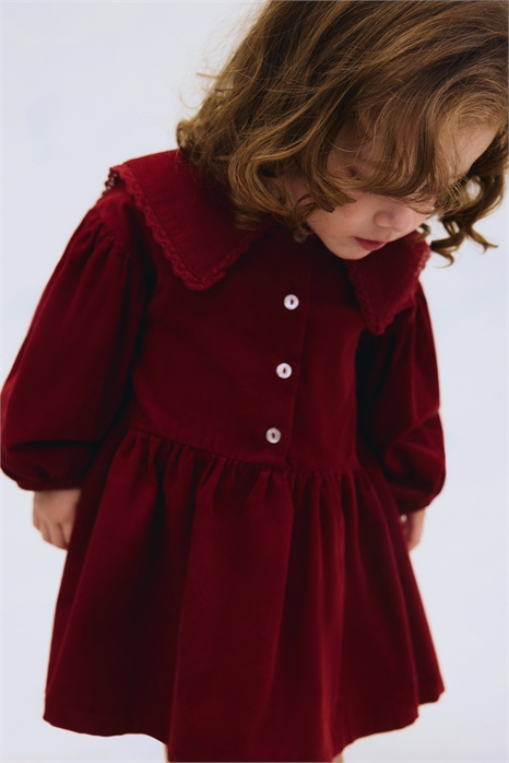 Вельветовое хлопковое платье 1235238002 - Фото 13950645