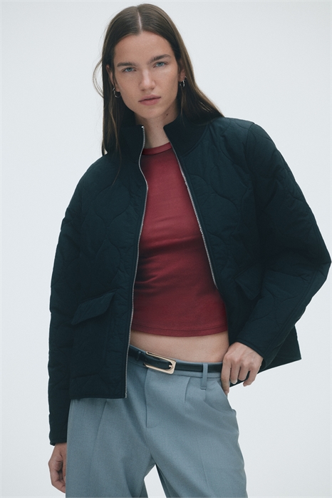 Стеганая рубашка оверсайз 1294653001 - Фото 13950749