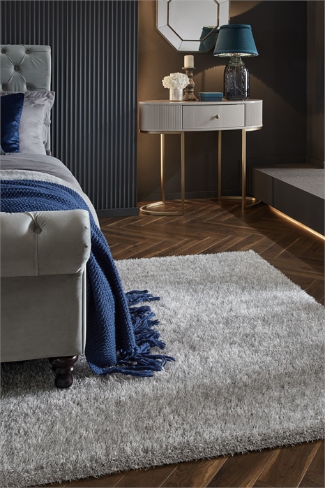 Бархатный мохнатый ковер из вторсырья 1253681001 - Фото 13951708