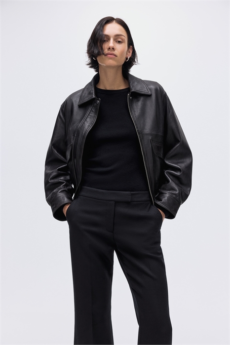 Расклешенные брюки из шерстяной смеси 1302425001 - Фото 13951835