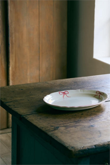 Сервировочная тарелка из керамики с ручной росписью 1303063002 - Фото 13952447