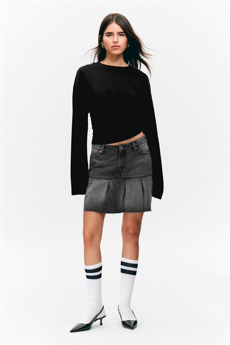 Юбка Liz Low Rise Pleated Twill Skirt 1294013001 - Фото 13952794