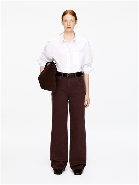 Расклешенные джинсы-стрейч с высоким поясом LUPINE 1230532014 - Фото 13952890