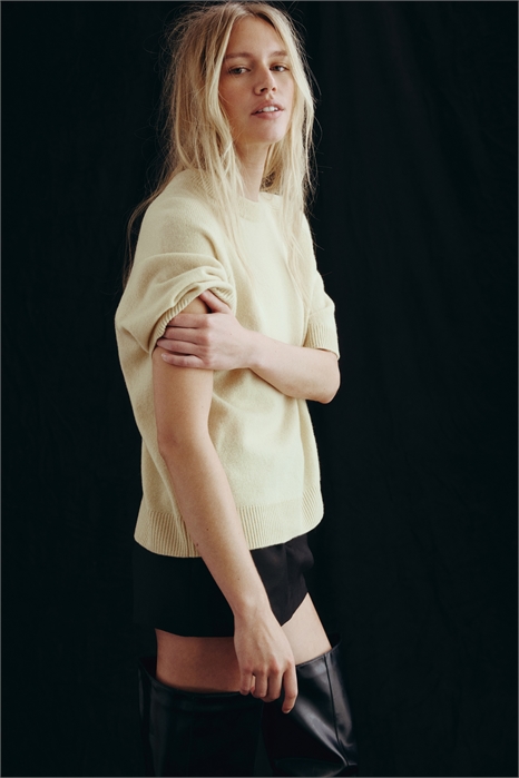 Футболка из шерсти в стиле оверсайз 1301182002 - Фото 13952987