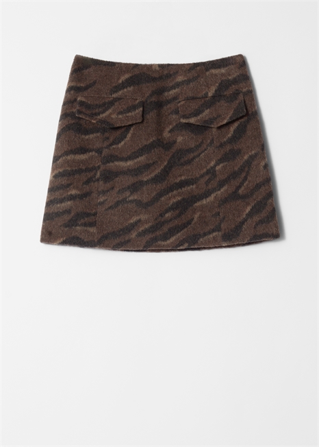 Мини-юбка с накладными карманами 1253292002 - Фото 13953065